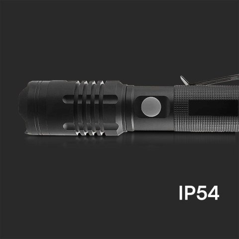 Latarka ręczna V-TAC LED 10W SMD ładowanie USB-C IP54 VT-9910 1000lm