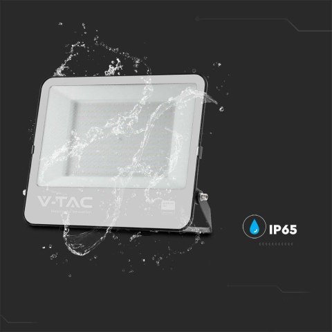 Naświetlacz LED V-TAC 200W 100Lm/W przewód 1mb SAMSUNG CHIP czarny VT-44204 6500K 17540lm 5 lat gwarancji