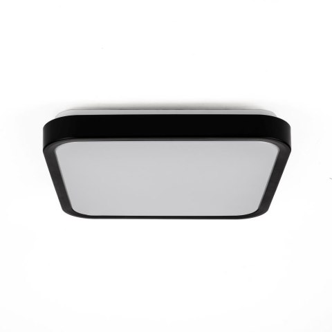 Oprawa sufitowa plafoniera V-TAC 24W LED kwadrat 30x30cm natynkowy IP44 czarny VT-8624B 6500K 2500lm