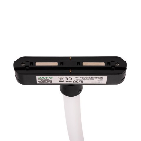 Oprawa szynoprzewód magnetyczny 48V V-TAC 11W LED CCT 30st smart 100cm WI-FI tracklight czarna VT-42112 2700K-6400K 1270lm 3 lat