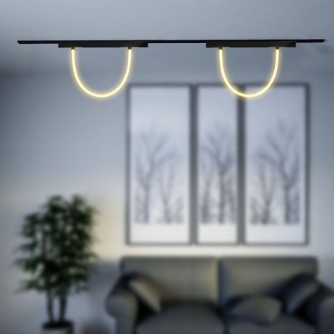 Oprawa szynoprzewód magnetyczny 48V V-TAC 11W LED CCT 30st smart 100cm WI-FI tracklight czarna VT-42112 2700K-6400K 1270lm 3 lat