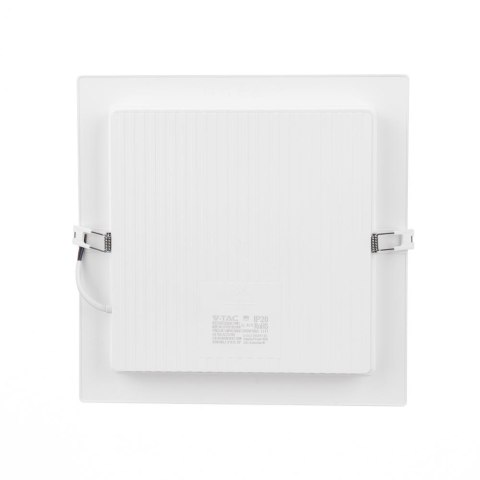 Panel wpuszczany downlight V-TAC 18W LED SAMSUNG CHIP kwadrat 220x220mm VT-61018SQ-S 6500K 1980lm 5 lat gwarancji