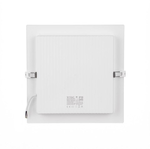 Panel wpuszczany downlight V-TAC 18W LED SAMSUNG CHIP kwadrat 295x295mm VT-61024SQ-S 6500K 2640lm 5 lat gwarancji