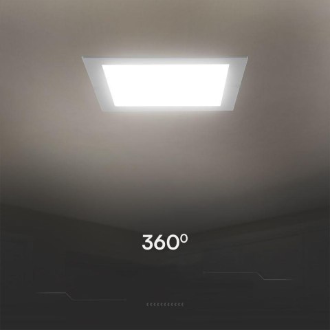 Panel wpuszczany downlight V-TAC 3W LED SAMSUNG CHIP kwadrat 90x90mm VT-61003SQ-S 6500K 330lm 5 lat gwarancji