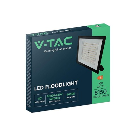 Naświetlacz LED V-TAC 100W LED SMD czarny VT-44109 4000K 8150lm