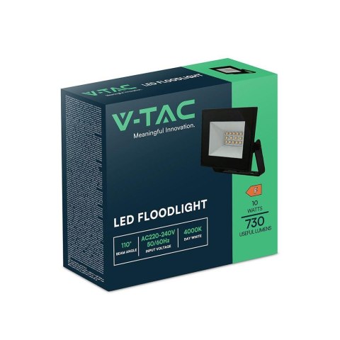 Naświetlacz LED V-TAC 10W LED SMD czarny VT-44012 6500K 730lm