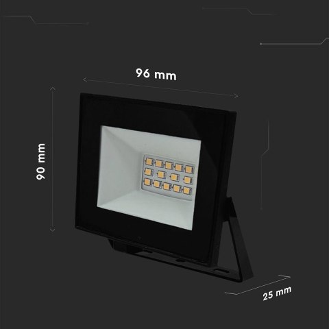 Naświetlacz LED V-TAC 10W LED SMD czarny VT-44012 6500K 730lm