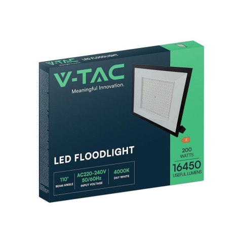 Naświetlacz LED V-TAC 200W LED SMD czarny VT-44208 4000K 16450lm