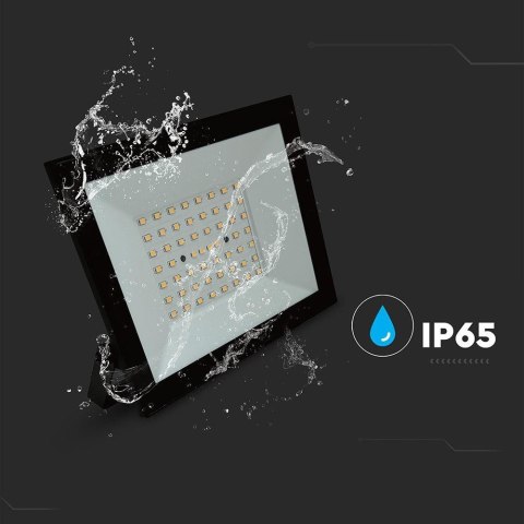 Naświetlacz LED V-TAC 50W LED SMD czarny VT-44054 6500K 4000lm