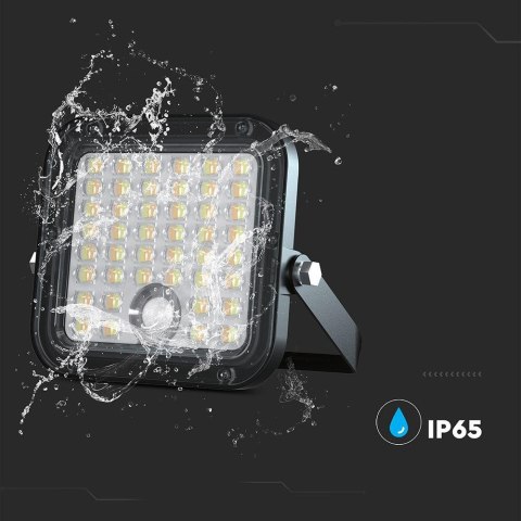 Naświetlacz LED solarny V-TAC 10W pilot auto timer czujnik ruchu IP65 CCT VT-411CCT 4000K+6000K 1500lm