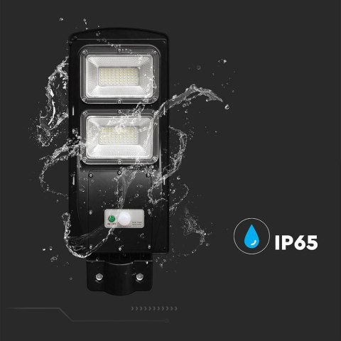 Naświetlacz oprawa uliczna LED solarna V-TAC 8W czarny VT-ST120W 6000K 1000lm