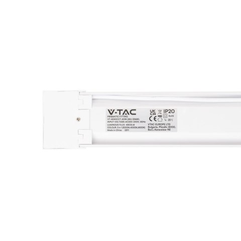 Oprawa V-TAC 40W LED belka liniowa natynkowa 120cm 120Lm/W CCT zmiana barwy VT-8340CCT 3000K-6500K 4800lm 3 lata gwarancji