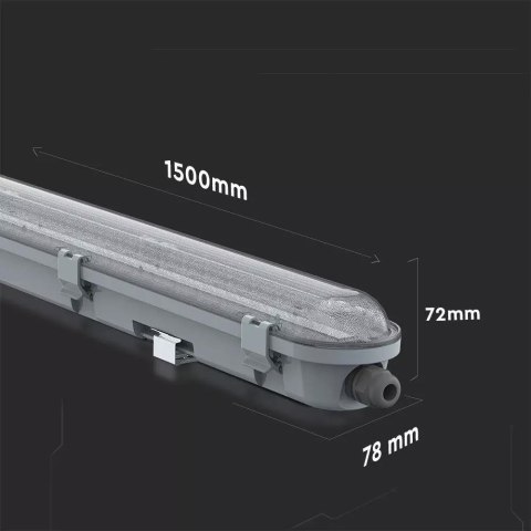 Oprawa hermetyczna V-TAC LED awaryjna cnbop batertech SAMSUNG CHIP 48W 150cm 120Lm/W CL VT-155048 4000K 5760lm