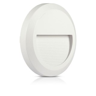 Oprawa schodowa 2W LED V-TAC biała okrągła 230V IP65 VT-1142 4000K 80lm