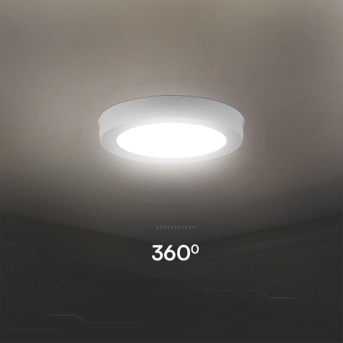 Panel natynkowy downlight V-TAC 18W LED SAMSUNG CHIP okrągły 215x30mm VT-60018RD-S 6500K 1980lm 5 lat gwarancji