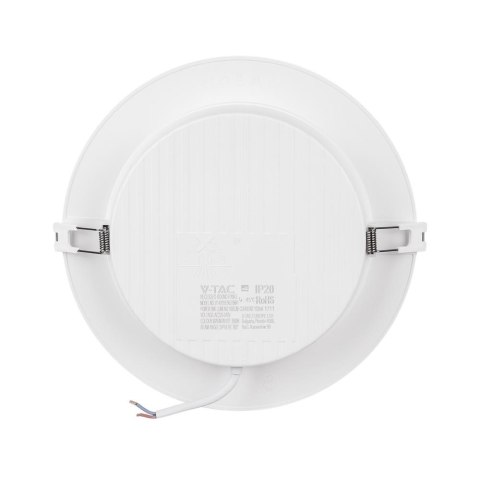Panel wpuszczany downlight V-TAC 18W LED SAMSUNG CHIP okrągły 220x28mm VT-61018RD-S 6500K 1980lm 5 lat gwarancji