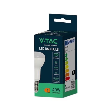 Żarówka LED V-TAC 4.8W E14 R50 VT-250-N 4000K 470lm