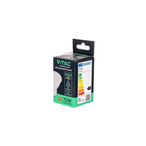 Żarówka LED V-TAC GU10 10W 100st VT-271 4000K 1000lm 5 lat gwarancji